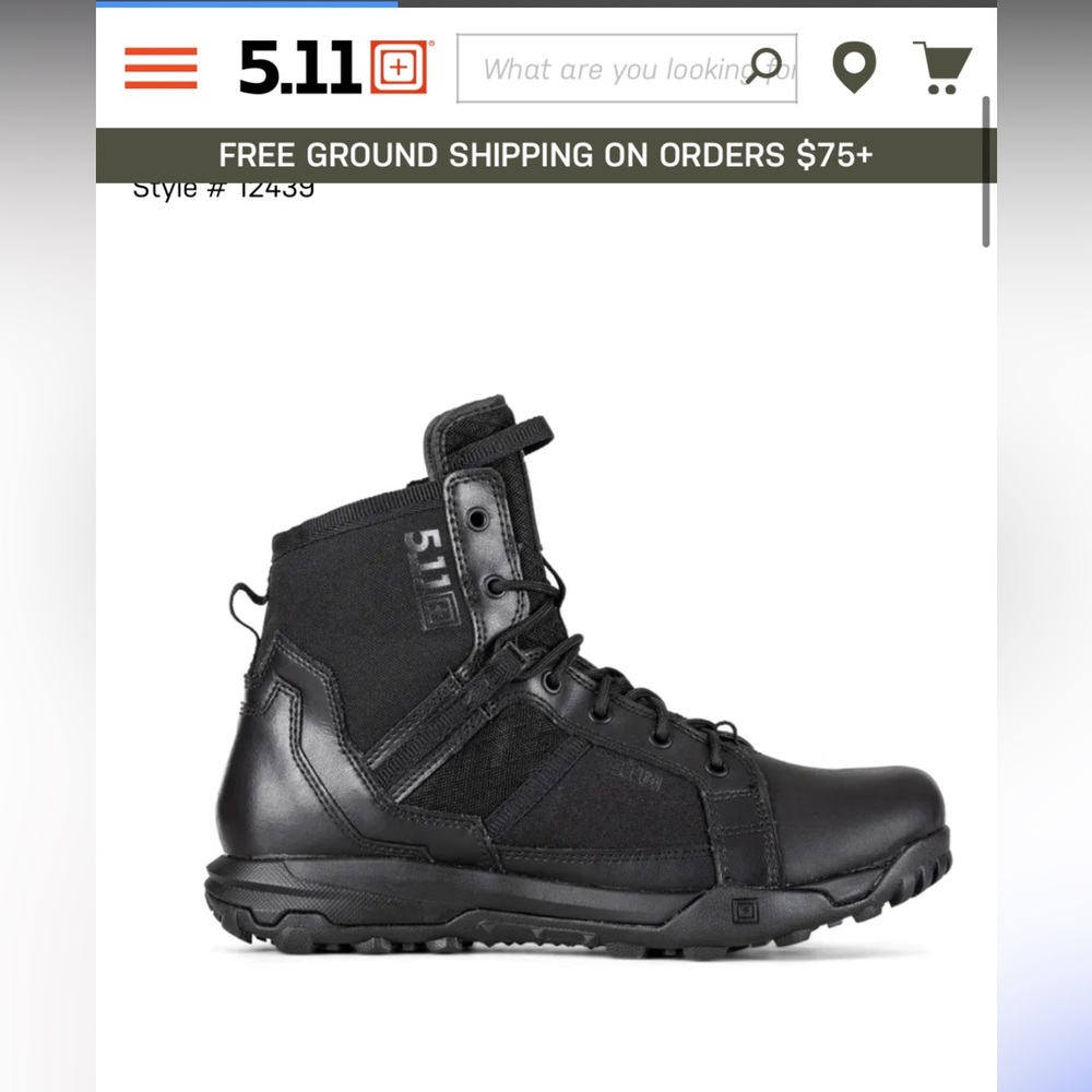 5.11 tactical side zip boot